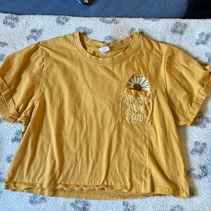No Bad Days Club Crop Top Tshirt size Medium